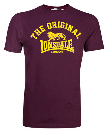 CAMISETA LONSDALE ORIGINAL GRANATE